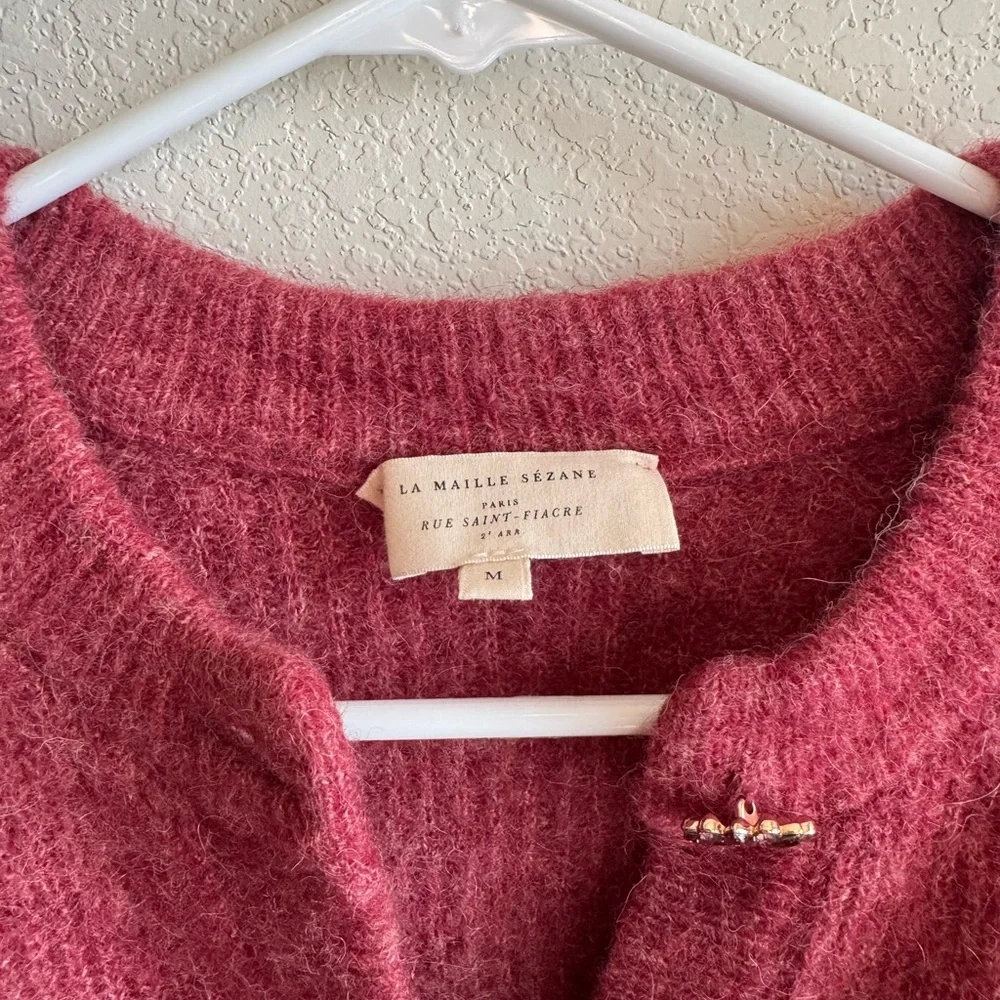 Sezane Othello Jumper in Rosewood - Picture 5 of 7